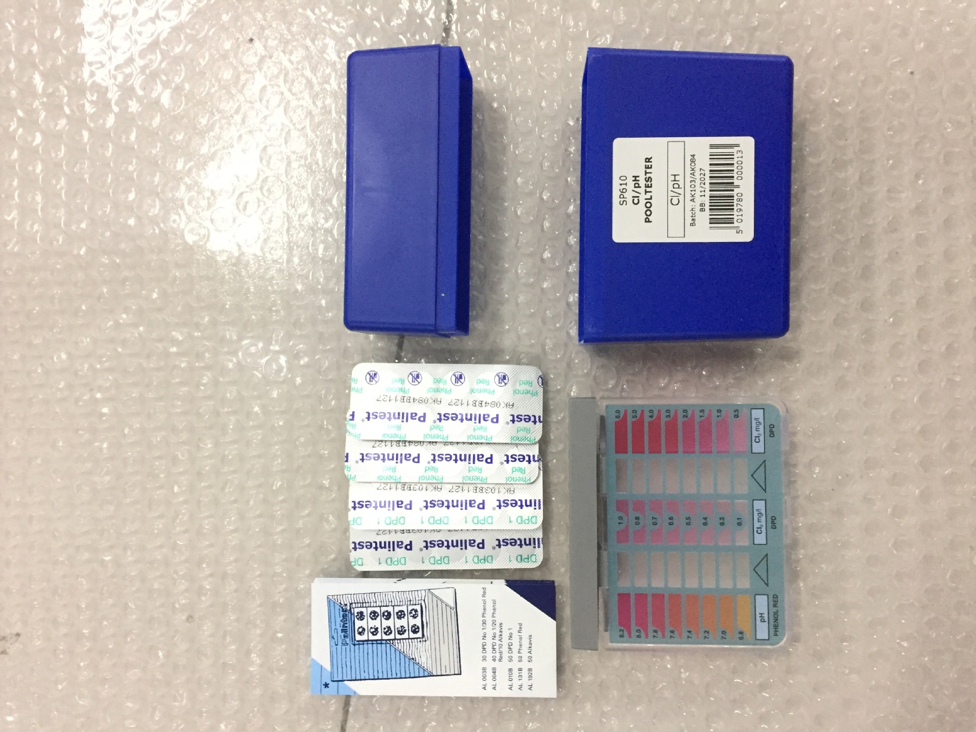 现货百灵达 余氯范围0-6mg/L泳池和浸脚池余氯的测水盒