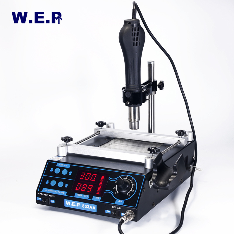 厂家直销WEP 853AA BGA热风焊台 BGA返修台 热风枪烙铁预热台