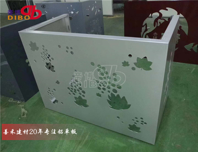 空调外机罩铝合金 铝格栅空调防护罩