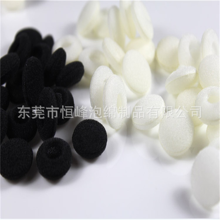 热销10*20*23mm黑色咪棉 6050咪头海绵套 加黑8*16*20mm耳麦咪棉