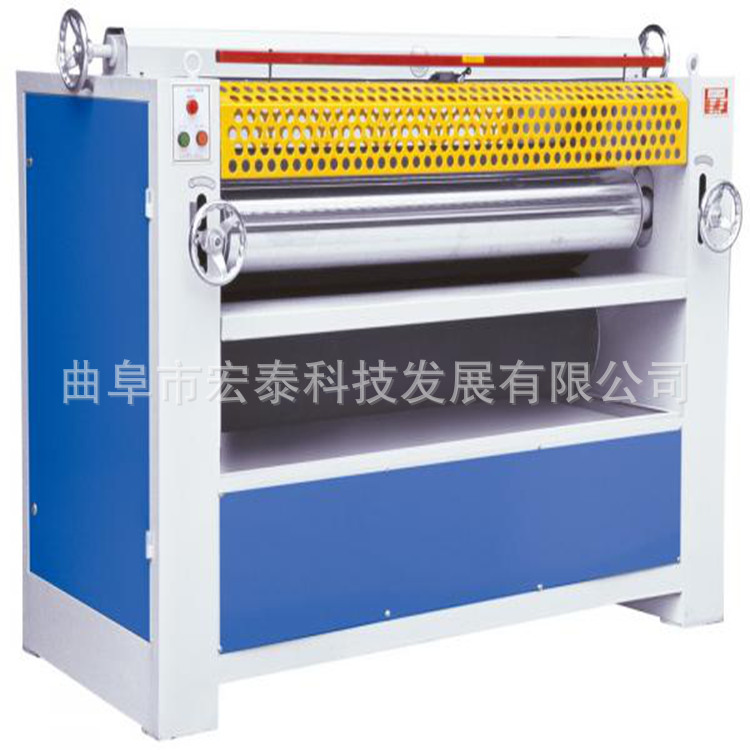 山东木工设备厂家可加工 自动上胶木工板涂胶机滚胶机