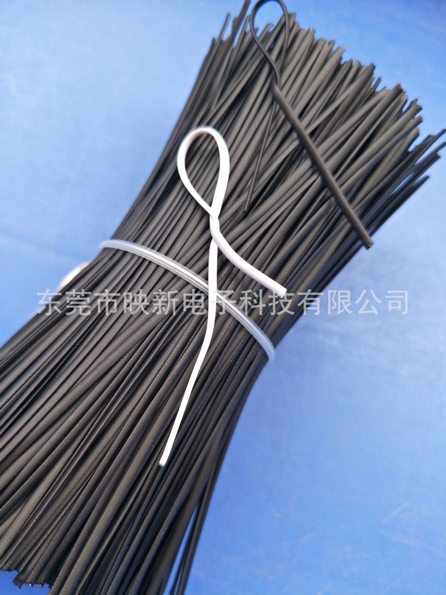 包胶绑带 PVC扎线 包胶线 厂家直销PE黑色椭圆1.8自动扎线机扎带z-阿里巴巴