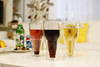 Double -layer glass beer glass hand -blowing heat -resistant glass, happy flip beer glass creative bar cup