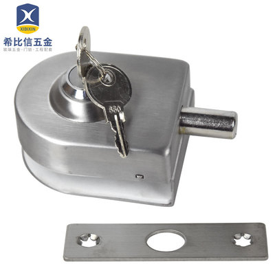 不鏽鋼插銷單開門廠家批發浴室衛生間玻璃鎖地插免開孔玻璃門地鎖