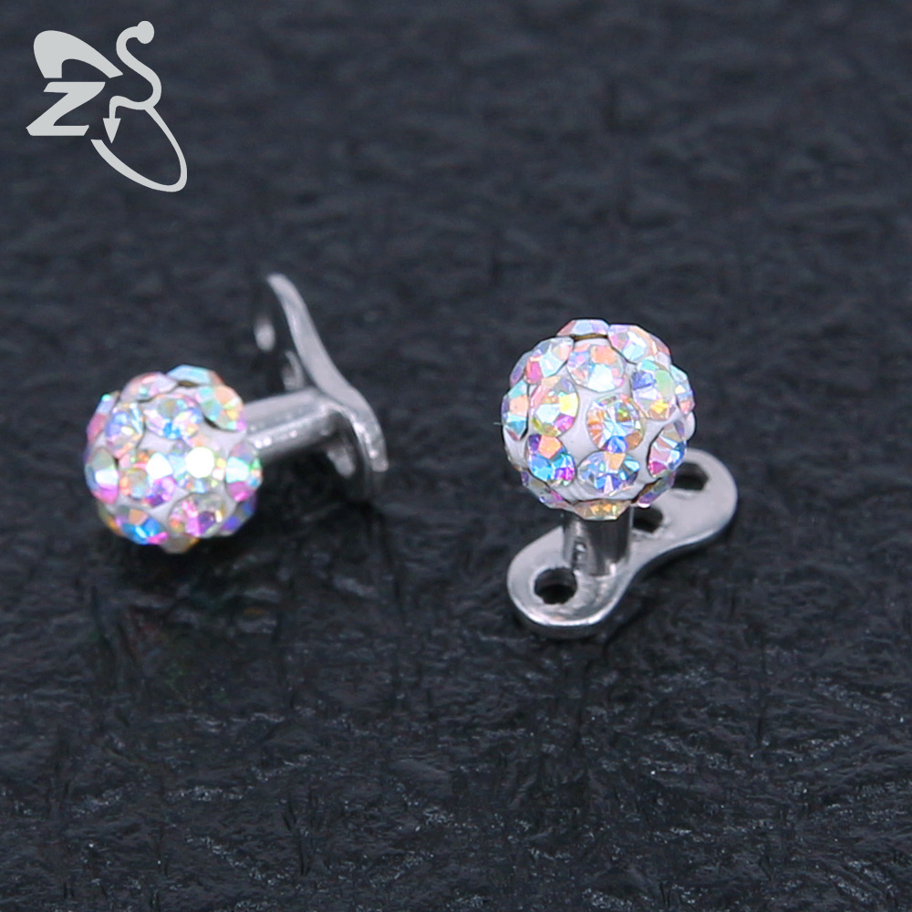 Pointed titanium steel lip stud product view