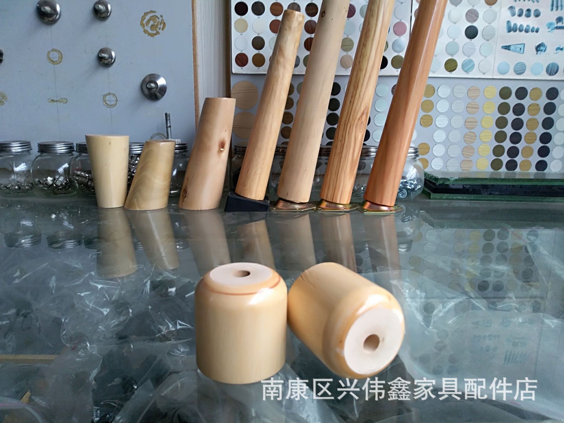 Paint -colored wooden wooden table foot foot sofa feet rubber wood coffee table television cabinet feet cone -shaped wooden feet 5
