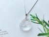 White white crystal, necklace, pendant, chain, silver 925 sample, wholesale