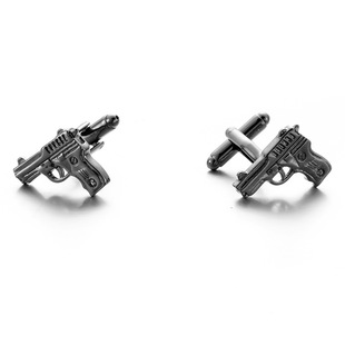 Fun pistol shape cufflinks high quality cufflinks hot selling men's French shirt cuff jewelry Button 199
