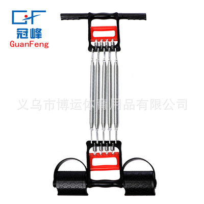 厂家直销拉力器多功能弹簧扩胸器握力器锻炼胸肌腹肌家用健身器材|ru