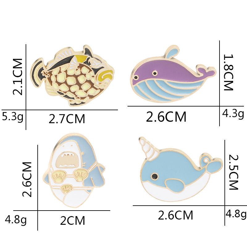 Fashion Fish Animal Brooch display picture 1