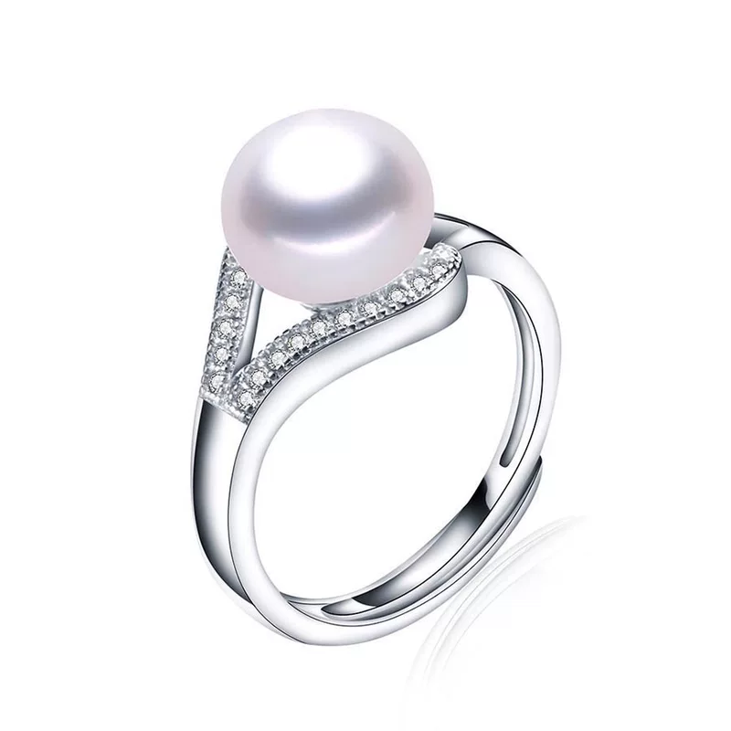  adjustable ring pearl, European style, Aliexpress