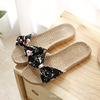 Slippers, footwear indoor, non-slip cute slide with bow