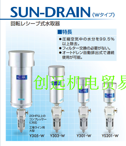 日本SANAI三爱SUN DRAIN除油器Y301(1/4", 3/8", 1/2")