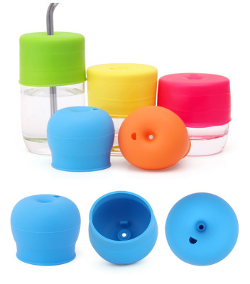 children Duckbill straw Cup cover silica gel Leak proof Cartoon lovely Feeding bottle Water cup lid parts currency
