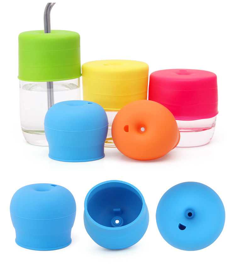 children Duckbill straw Cup cover silica gel Leak proof Cartoon lovely Feeding bottle Water cup lid parts currency