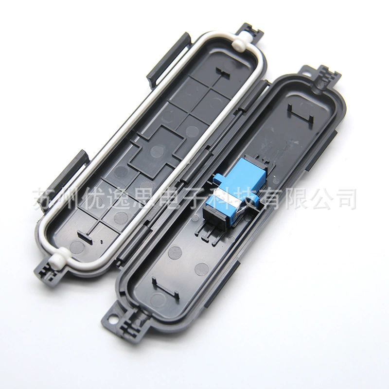 Черная наружная Водонепроницаемая Пылезащитная коробка для оптического волокна SC защитная коробка для перемычки оптического кабеля с квадратным вырезом защитная коробка для оптоволоконного кабеля