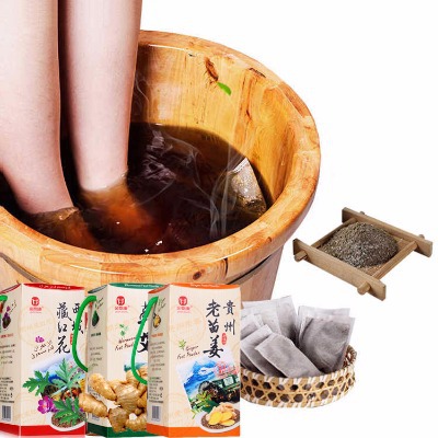 【送禮體面】金泰康禮盒泡腳粉60包祛濕足浴包泡腳藥包艾草泡腳粉