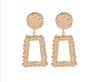 Matte trend metal earrings, wholesale