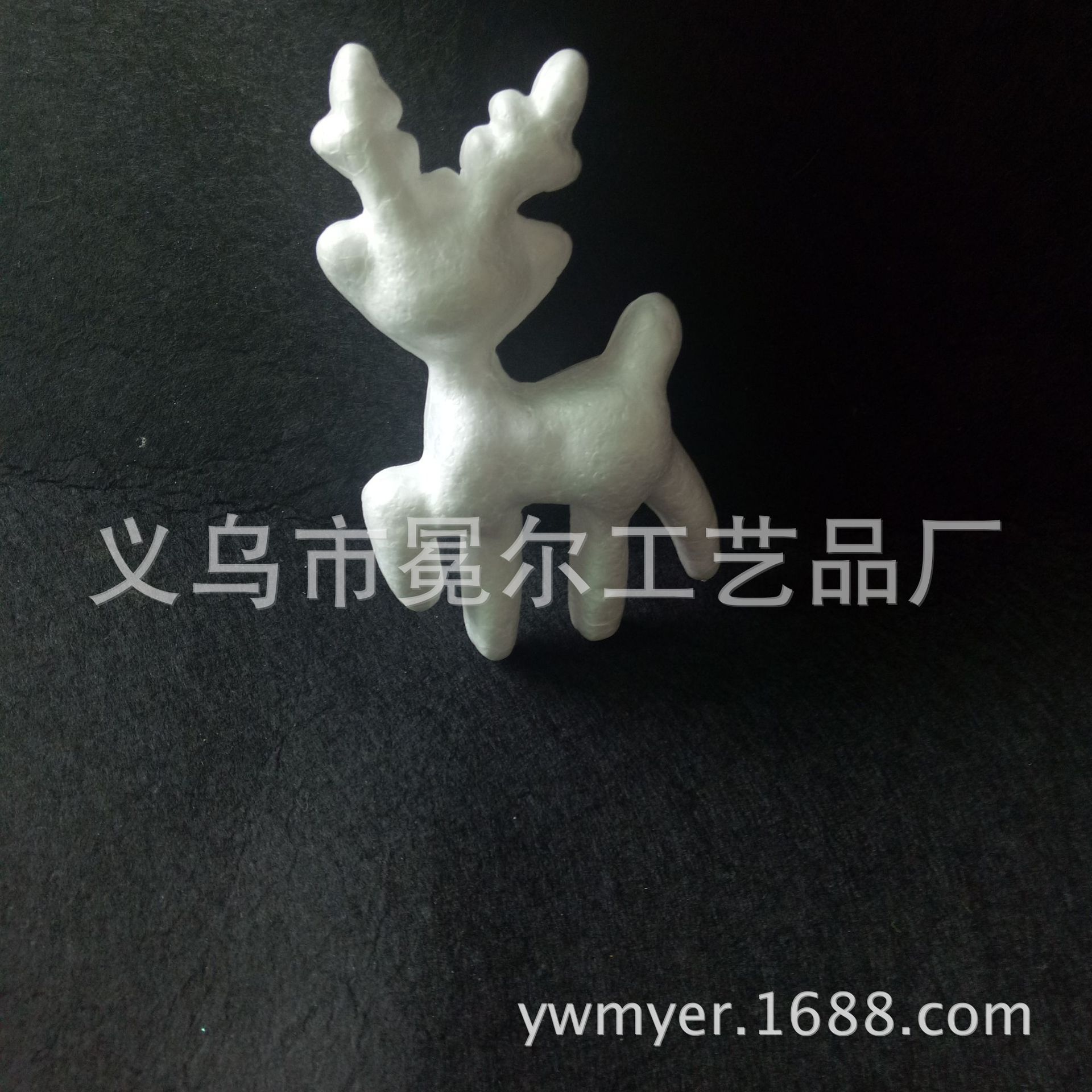 12cmEPS泡沫小鹿模型 保丽龙圣诞小鹿挂饰配件原胚