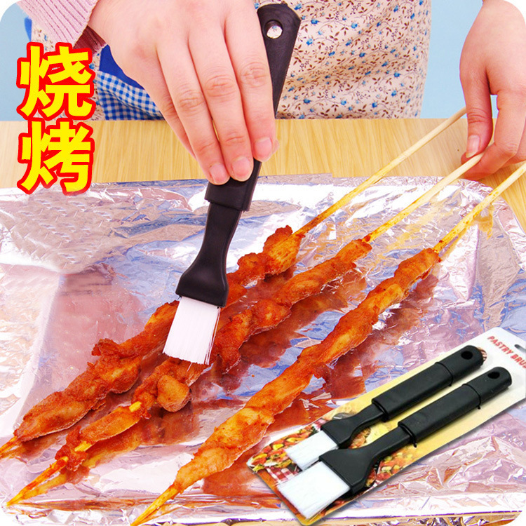 烘焙烧烤用品 长柄塑料耐高温烧烤刷 料理刷子 酱料刷/油刷 2个装