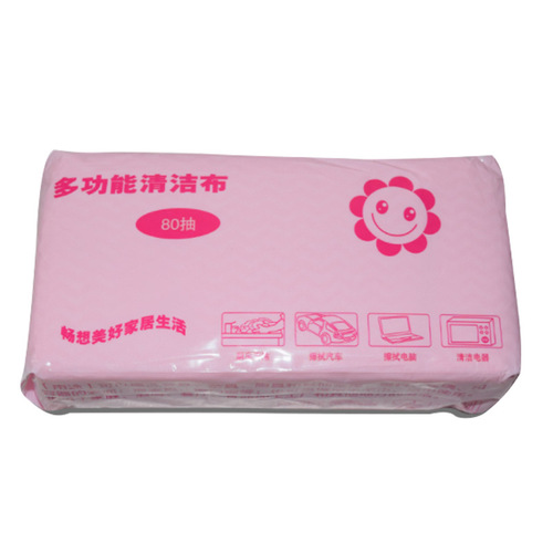 T2156 Disposable non-woven no-wash rag 80-pack kitchen multi-purpose removable dishwashing cloth