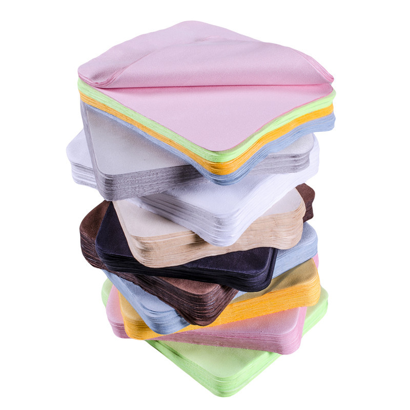 麂皮絨布眼鏡布 超細纖維眼鏡布雙面絨鏡頭擦拭眼睛鏡布可印店名