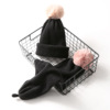 Fashionable knitted cute winter knitted hat, baseball cap, woolen scarf, Korean style