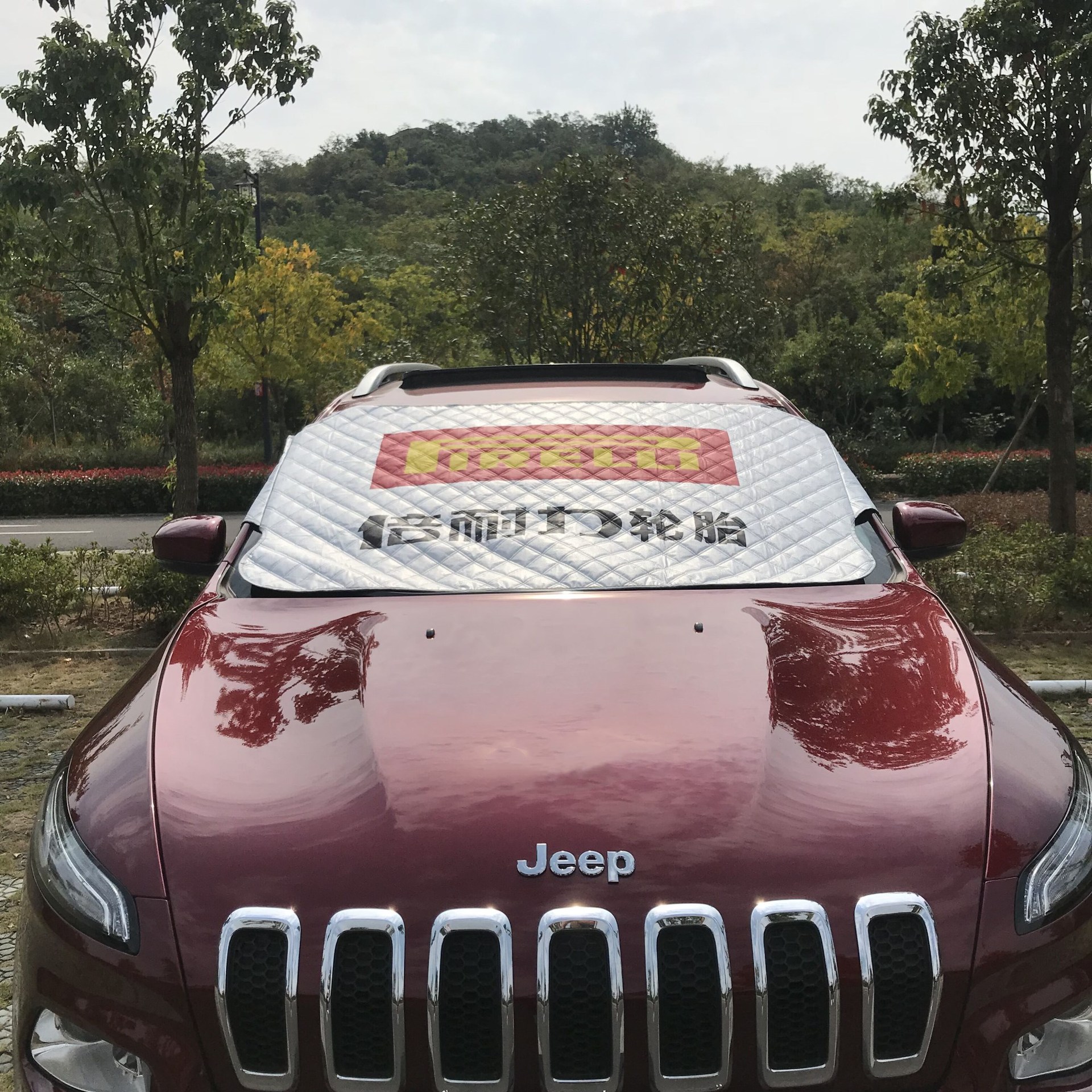 新品上市车用遮阳挡汽车前挡风玻璃遮雪挡加厚双耳防霜防晒防雪罩|ms