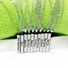 Girls 'Generation Girls' Generation Taeyeon Meiying Xiuyan stainless steel square necklace vertical necklace