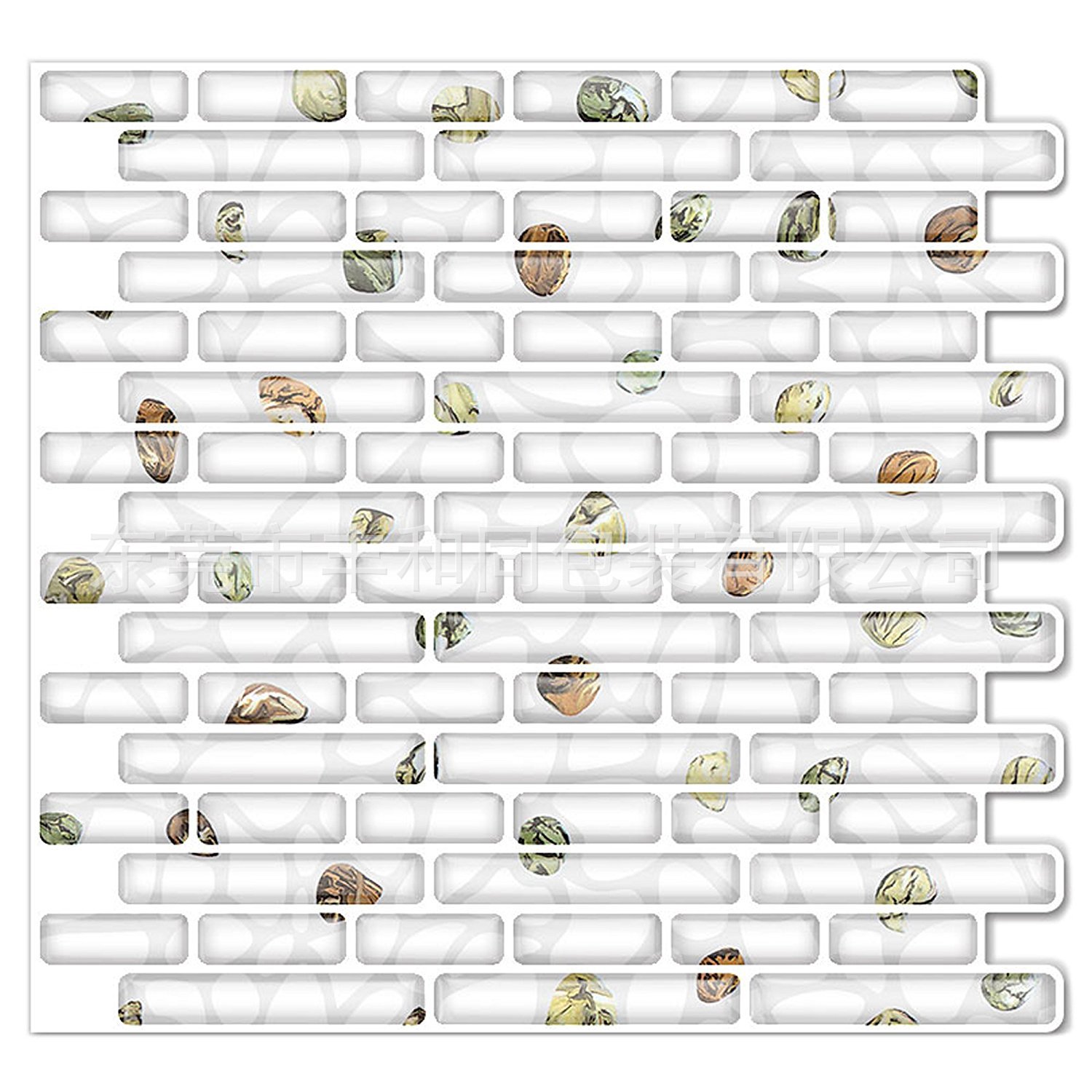 广东广州番禺区工厂直销3D滴胶仿墙砖墙贴装饰贴纸自粘任意搭配