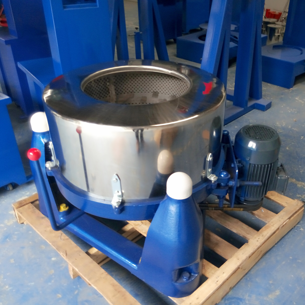 不锈钢离心式脱水机 三足式梅菜甩干机 变频调速加热脱水设备