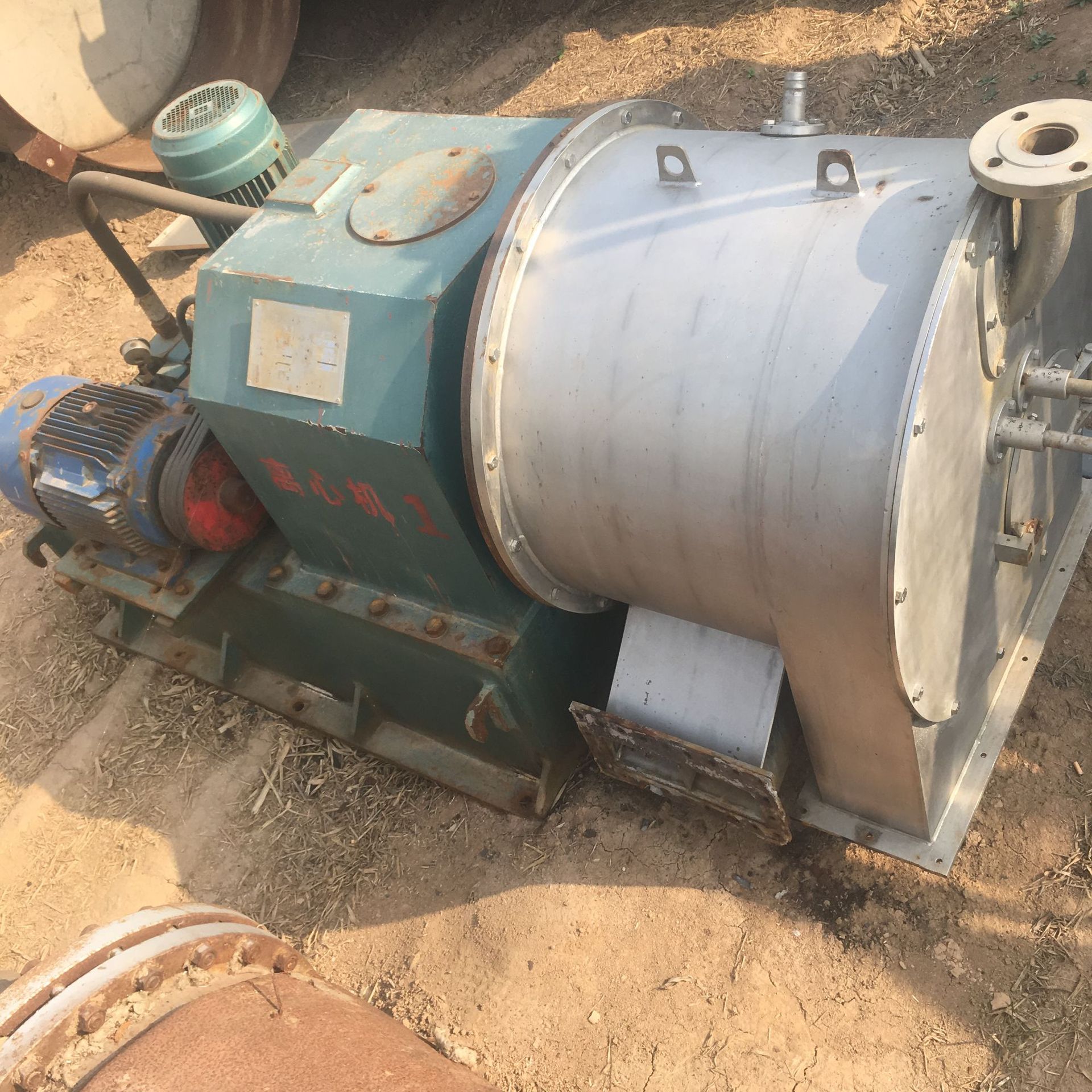 恒诺二手双级活塞推料离心机 HR400型卧式双级活塞推料离心机