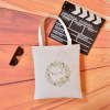 Brand school bag, fresh shopping bag, one-shoulder bag, cloth bag, simple and elegant design