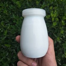 老北京酸奶罐 200ml 酸奶瓶 玻璃 乳白牛奶瓶 酸奶瓶 陶瓷