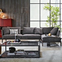 北欧布艺沙发小户型轻奢后现代简约客厅家具实木沙发组合