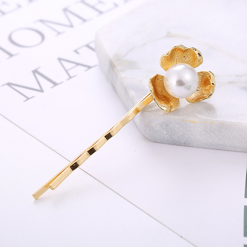 Korean-style new fashion windfall money tree maple leaf boho hair clip, women's trendy bang clip with personalized headwear