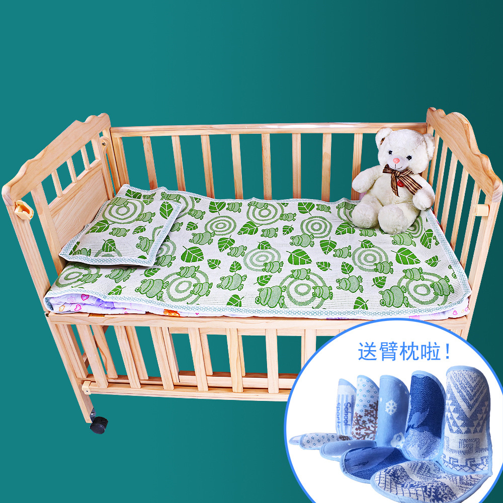 knitting Flax Bamboo fiber children baby mat Pillowcase soft Mouth Frog Mini