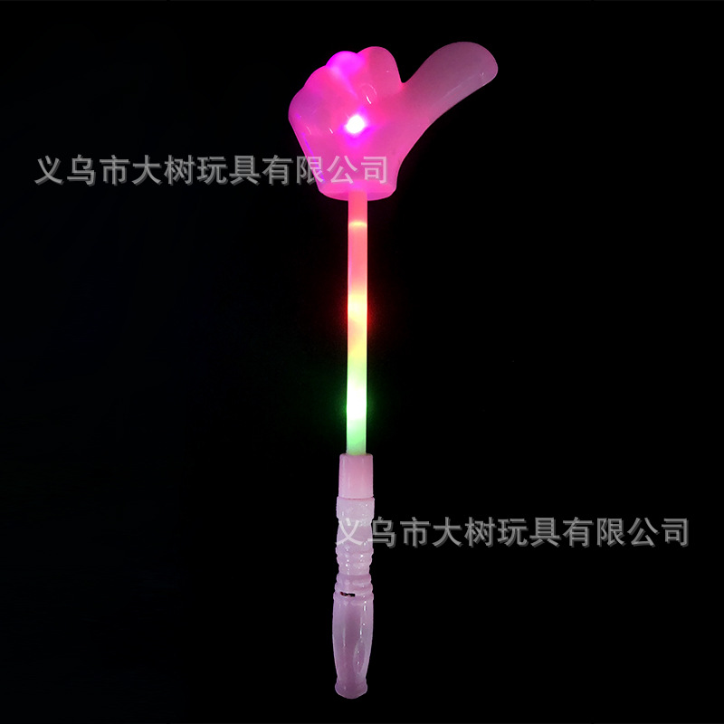 Luminoso Victoria gesto forma Flash Stick pulgar forma palo de luz corona flash palo de juguete al por mayor