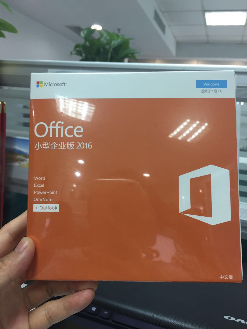 微軟Microsoft/office2016PC小型企業版FPP彩包辦公軟件windows