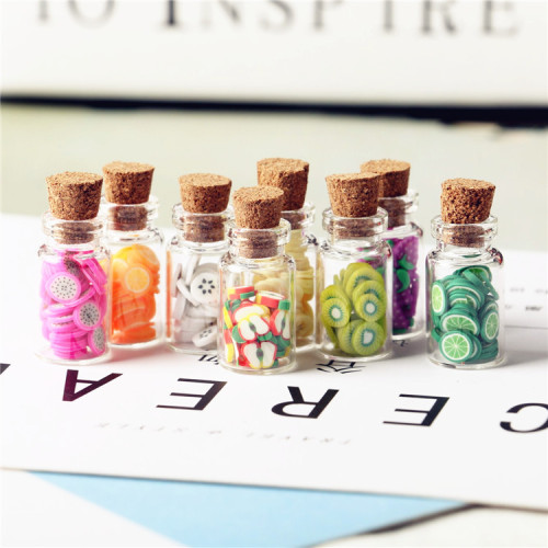 1:12娃娃屋DOLLHOUSE迷你食玩配件水果罐头微缩模型创意耳环配饰