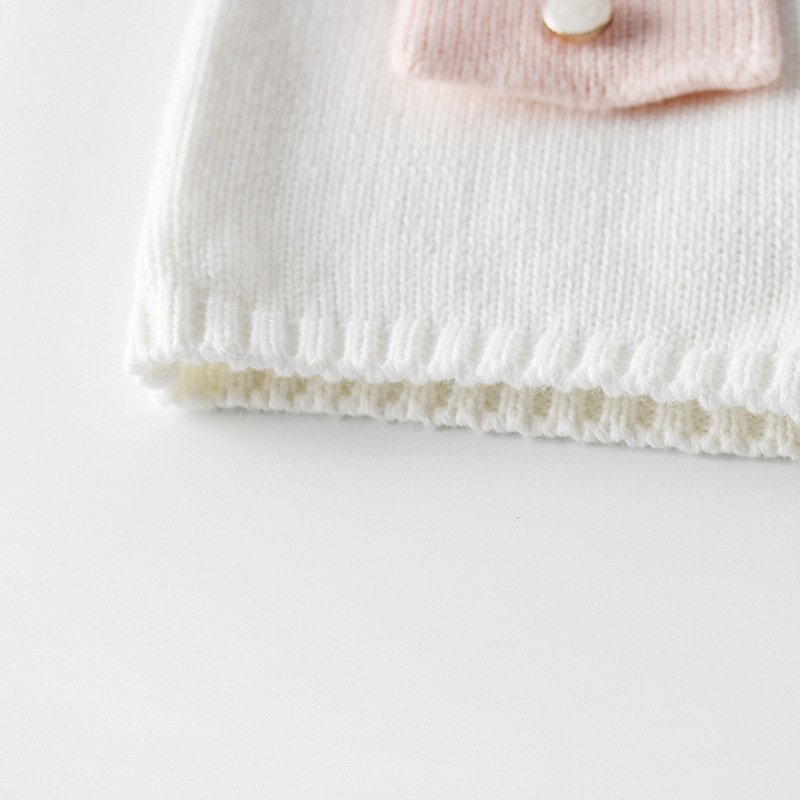 Ins tavaszi őszi csecsemő gyermek férfi és női babakészlet zsebkabát + gyapjú kötött lánctalpas ruhák_voghion.com