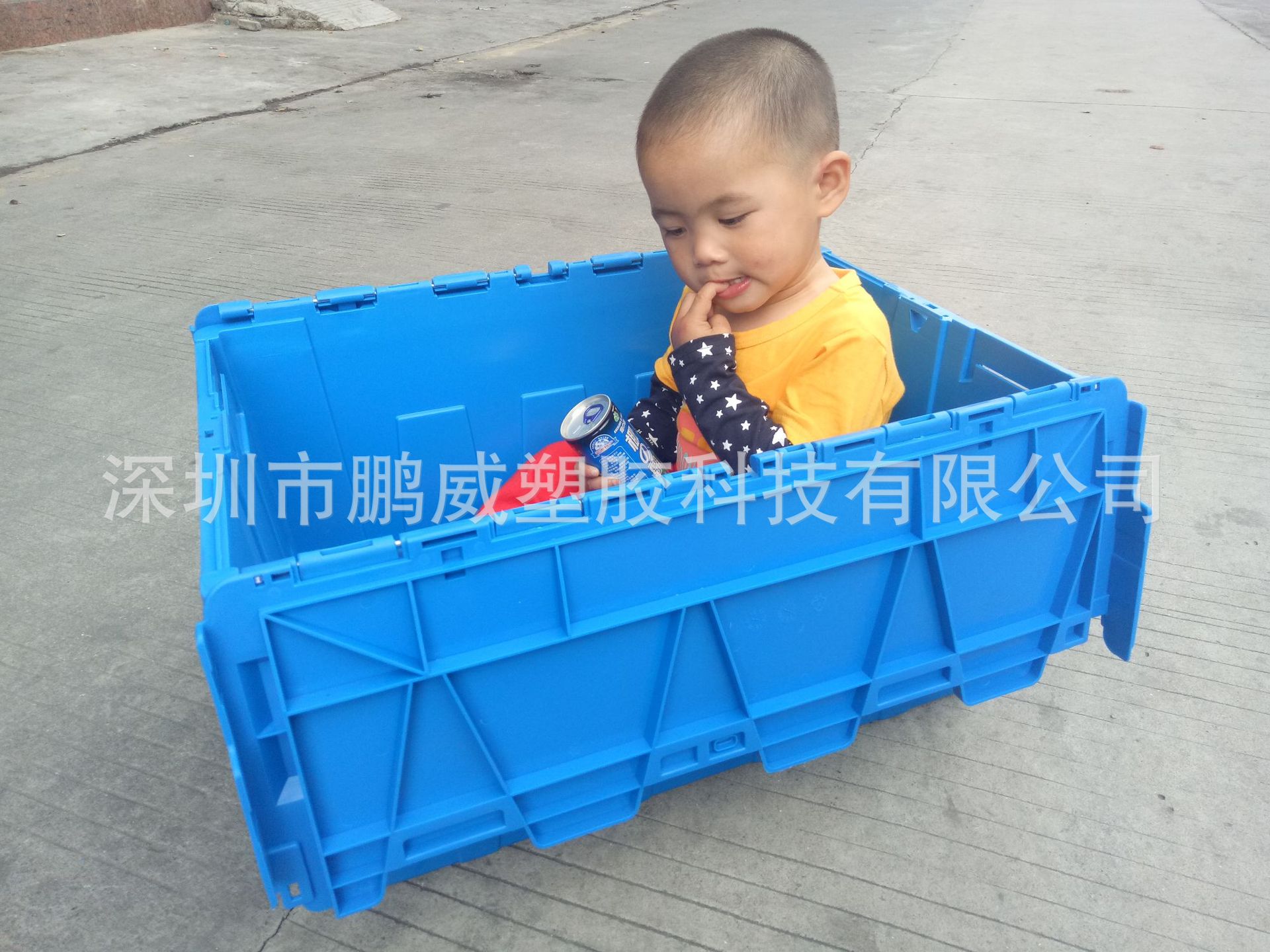 现货直供耐酸碱环保折叠物流箱 顺丰快递物流通用带盖周转箱