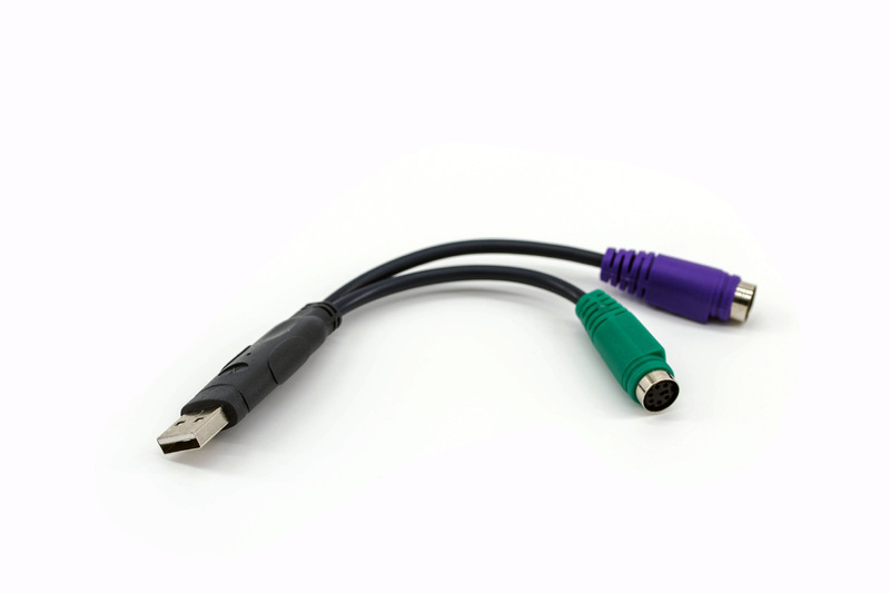 Dual-chip USB to PS2 u to p usb adapter usb to P usb adapter PS2 to USB