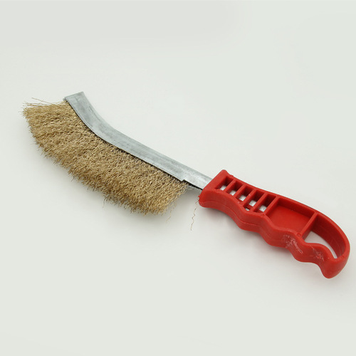 Wholesale knife-shaped metal surface rust removal cleaning brush, knife-shaped wire brush, wire brush polishing manufacturer direct supply