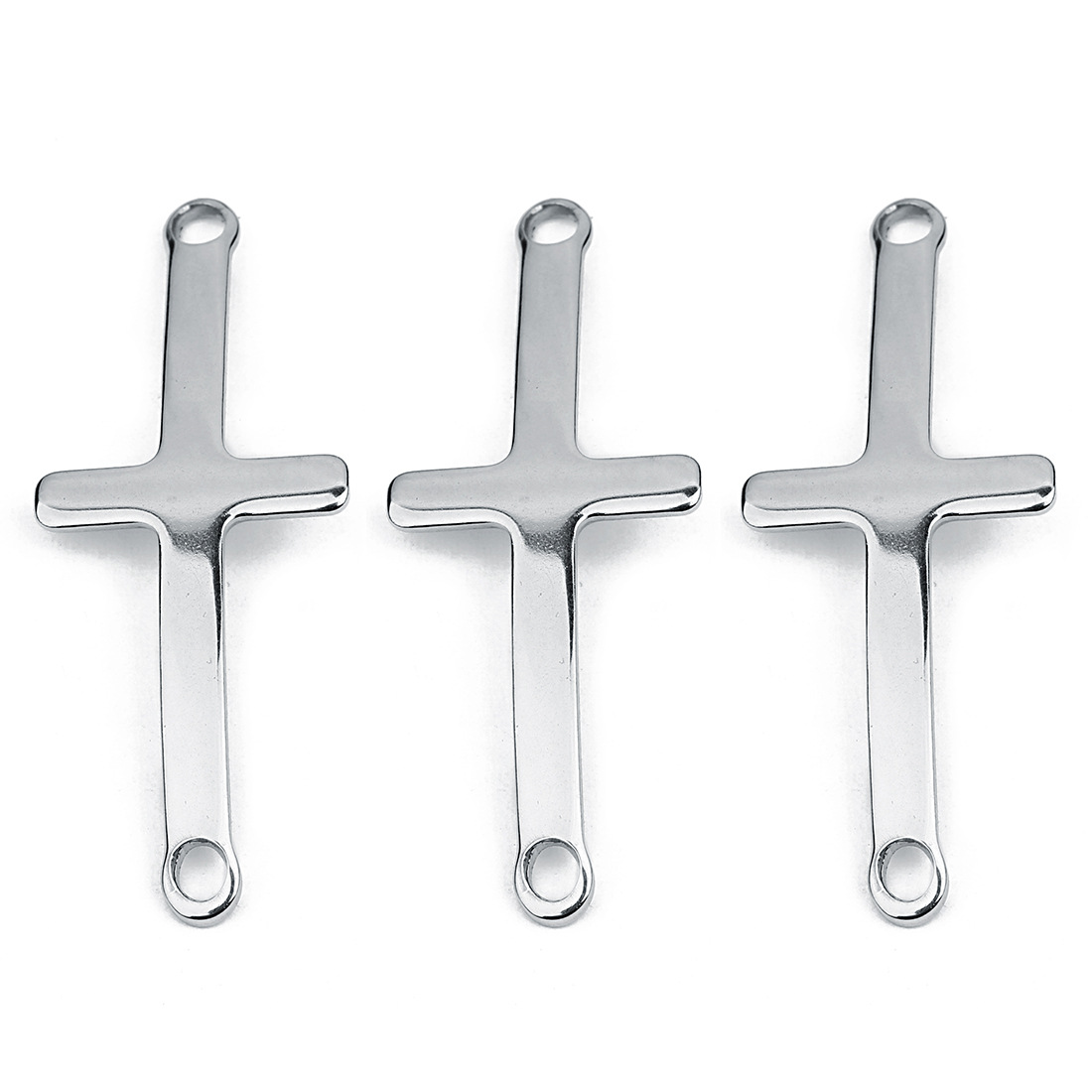 10 PCS/Package Stainless Steel Cross Simple Style display picture 1