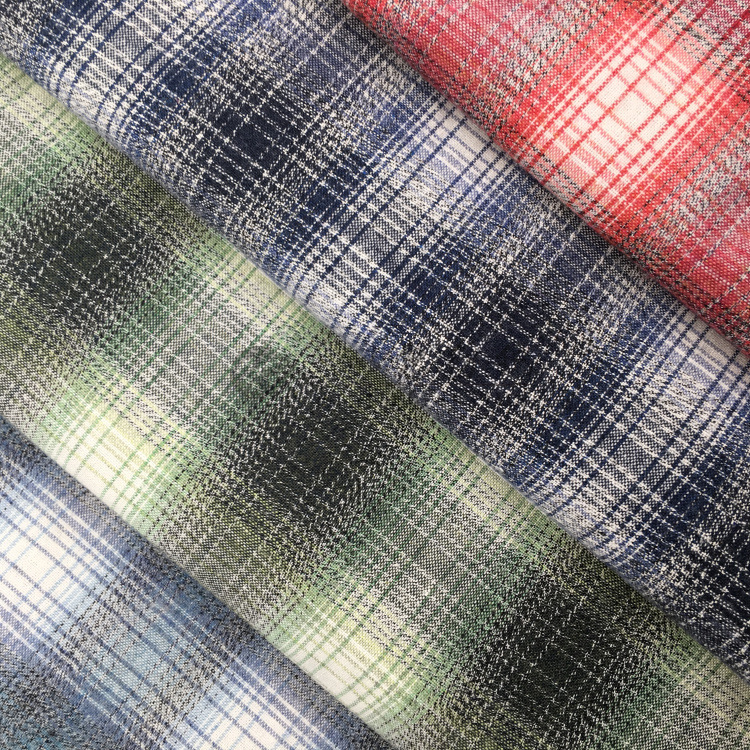 朦胧格 21s全棉 色织面料 男女通用 秋冬款衬衣面料 现货供应