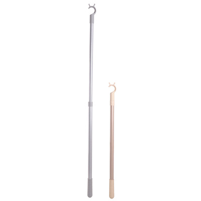 customized Telescoping Iron tube Support clothes rod Laundry fork goods in stock wholesale indoor balcony Snail Clothes drying pole Clothes fork