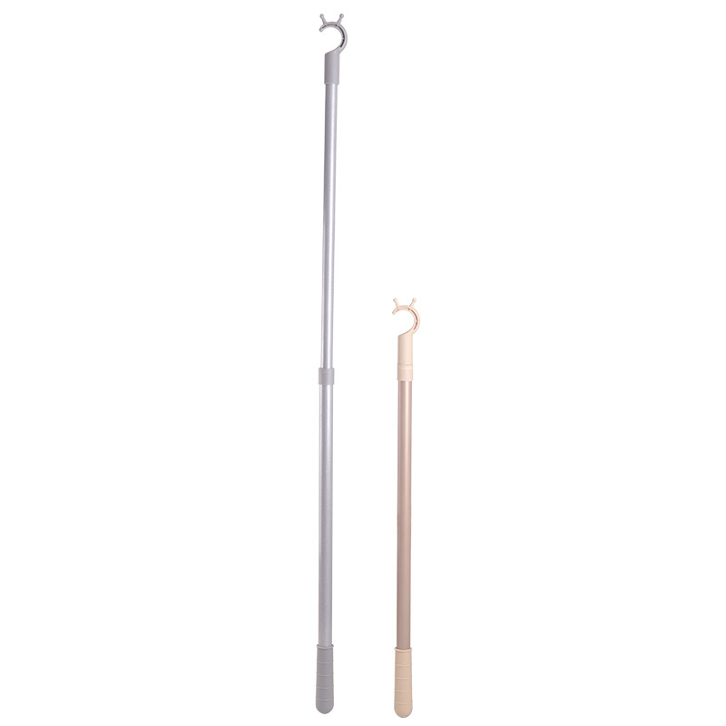 customized Telescoping Iron tube Support clothes rod Laundry fork goods in stock wholesale indoor balcony Snail Clothes drying pole Clothes fork