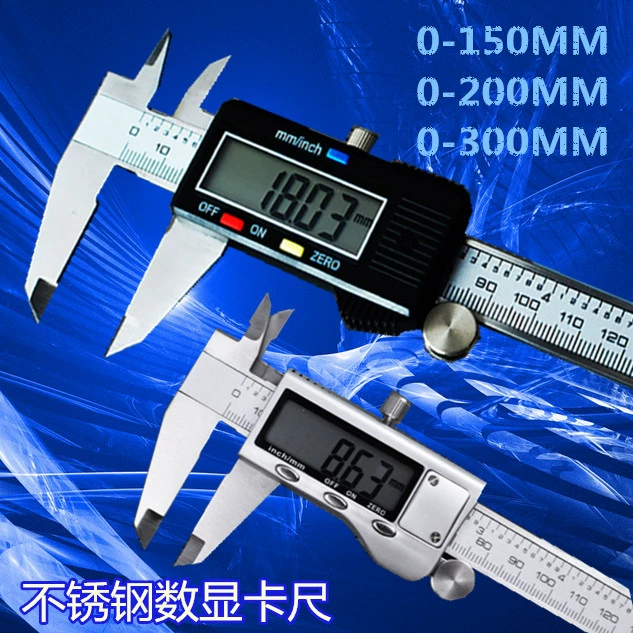Нержавеющая сталь большой экран электронный цифровой дисплей штангенциркуль 0-150 200 300 мм цельнометаллический точность 0,01 мм