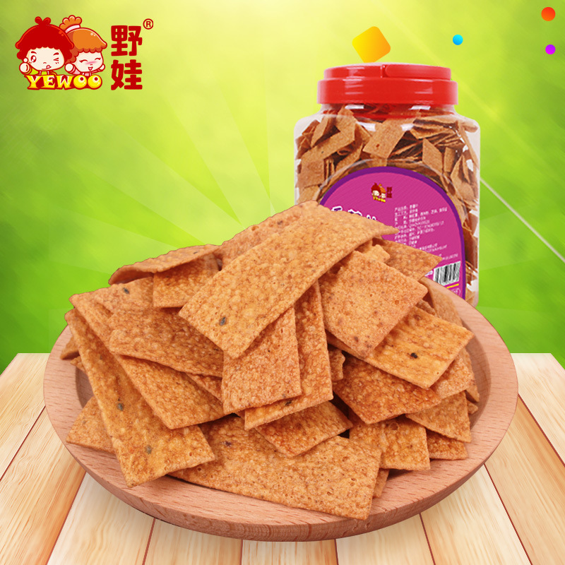 野娃红薯番薯片山芋香薯片脆片原味粗粮地瓜干片休闲零食品450g罐